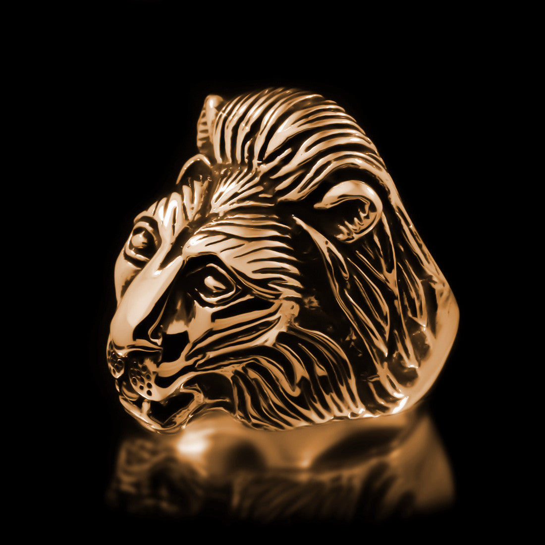 Lion Ring - Brass - Twisted Love NYC