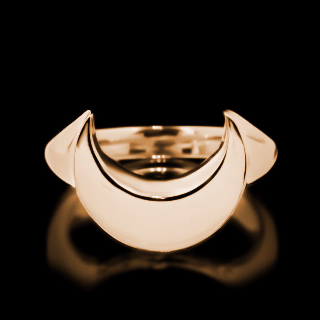 Luna Ring - Brass - Twisted Love NYC