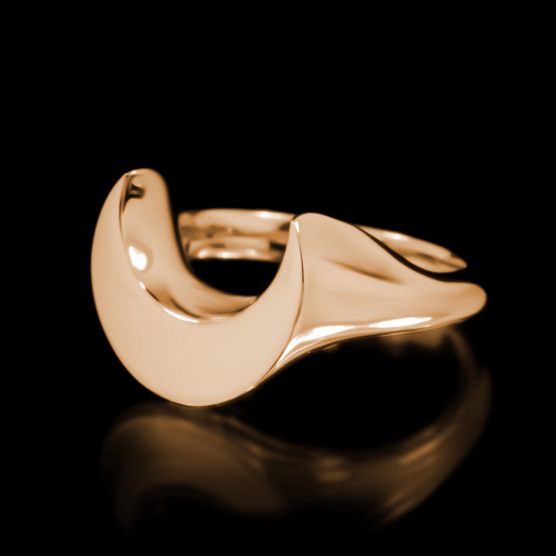 Luna Ring - Brass - Twisted Love NYC