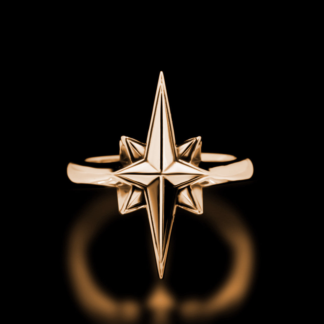 North Star Ring - Brass - Twisted Love NYC
