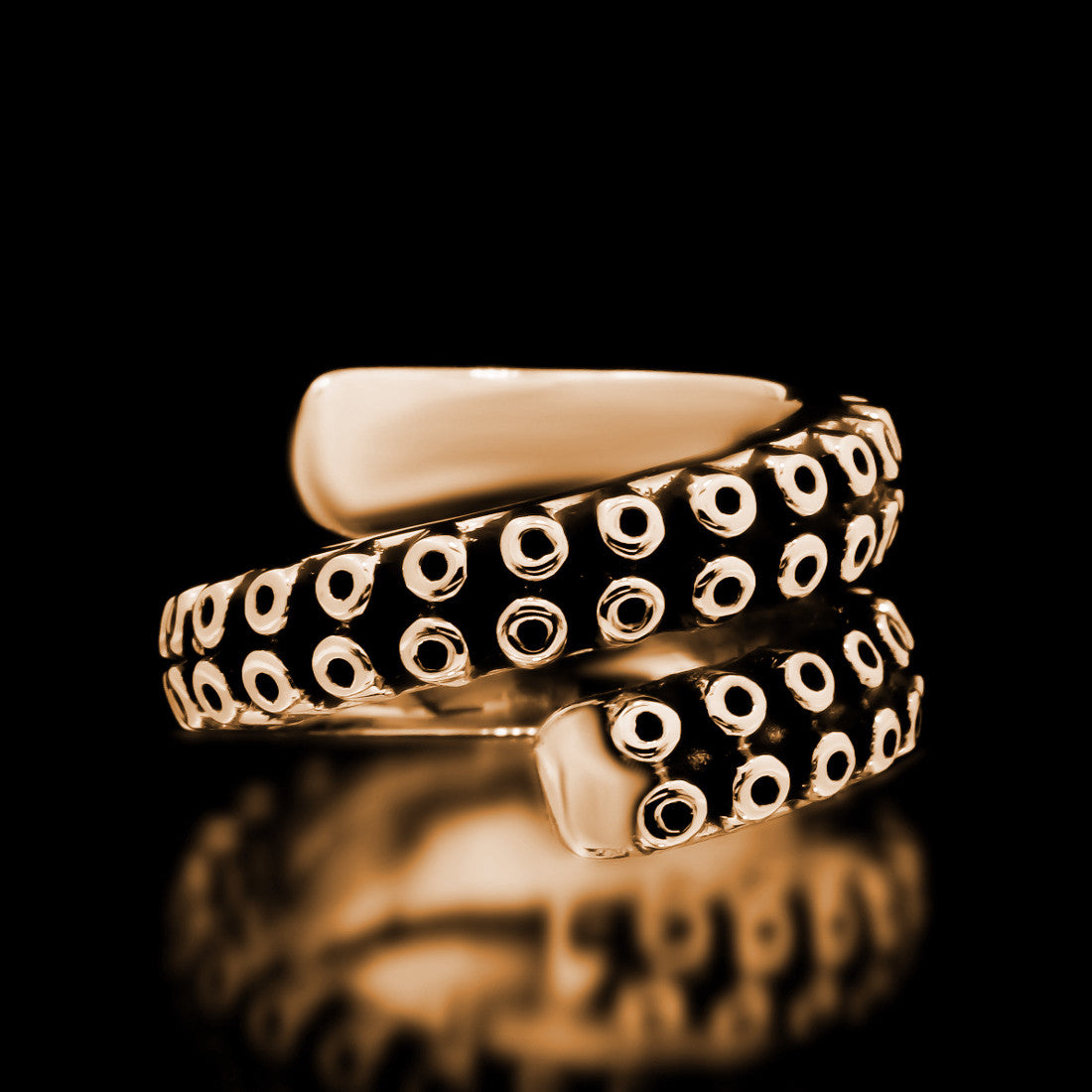 Kraken Tentacle Ring - Brass - Twisted Love NYC