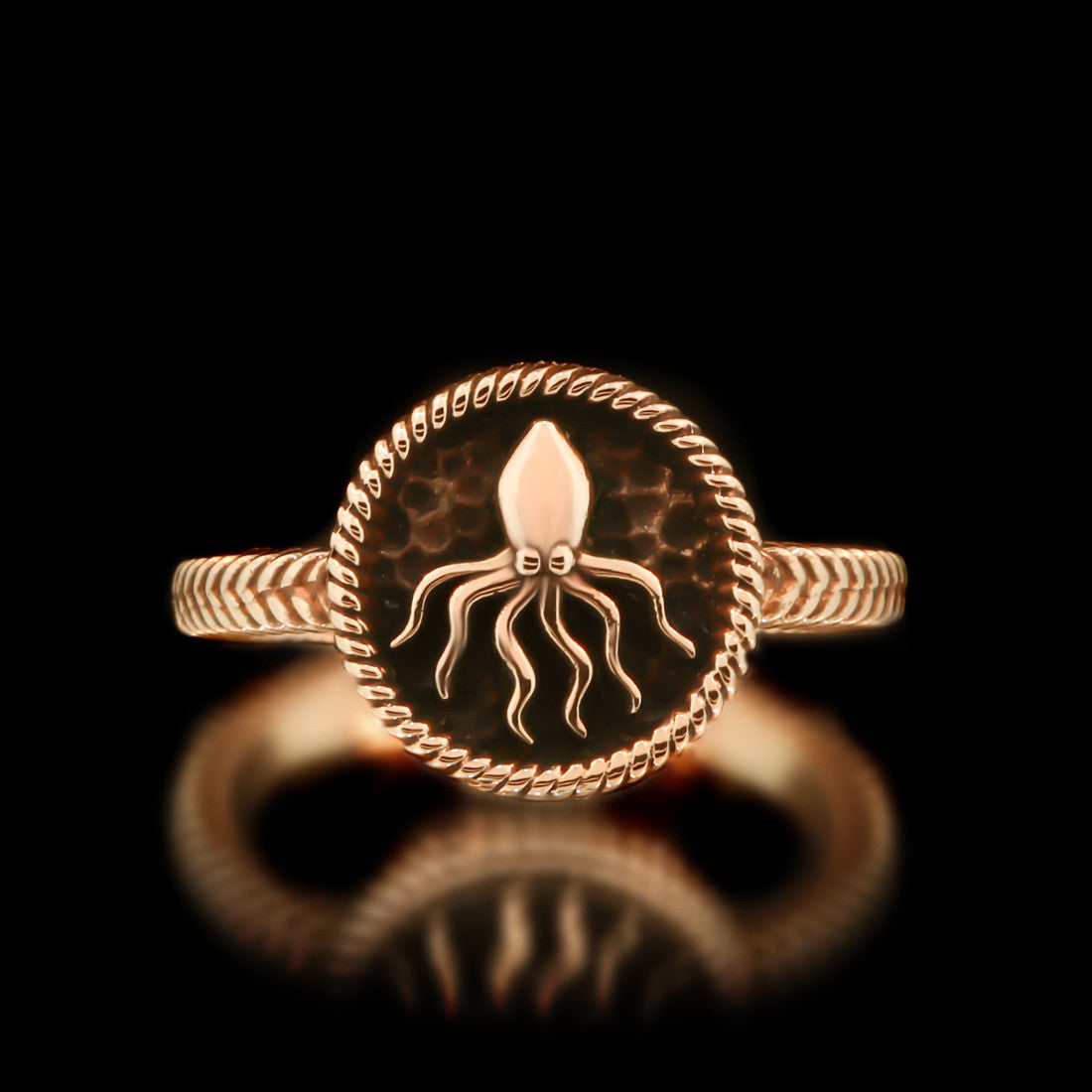 Ladies Kraken Ring - Brass - Twisted Love NYC