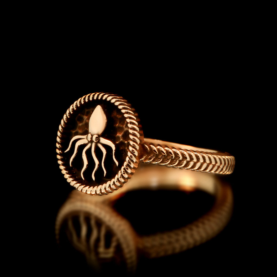 Ladies Kraken Ring - Brass - Twisted Love NYC