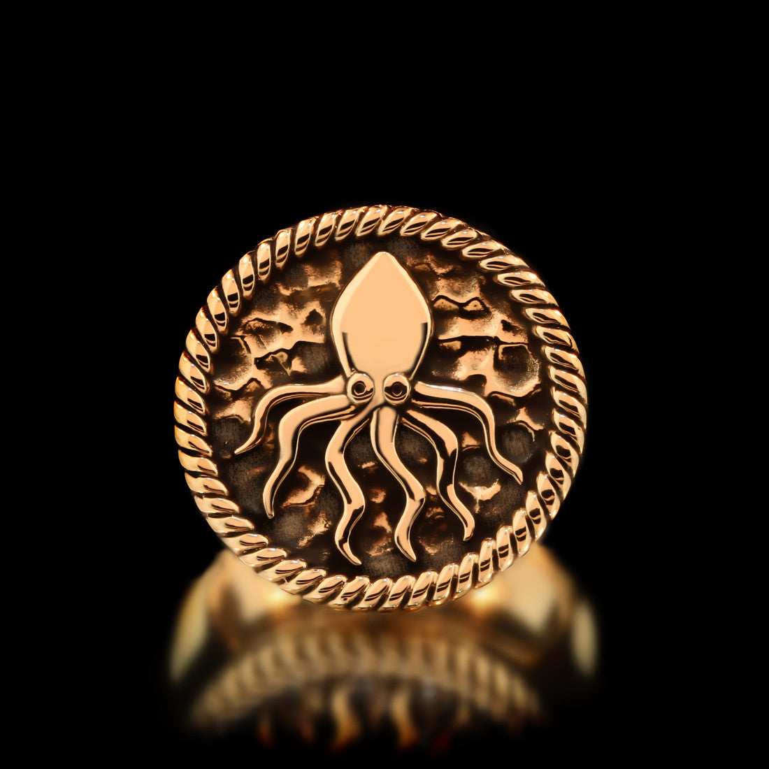 Kraken Ring - Brass - Twisted Love NYC