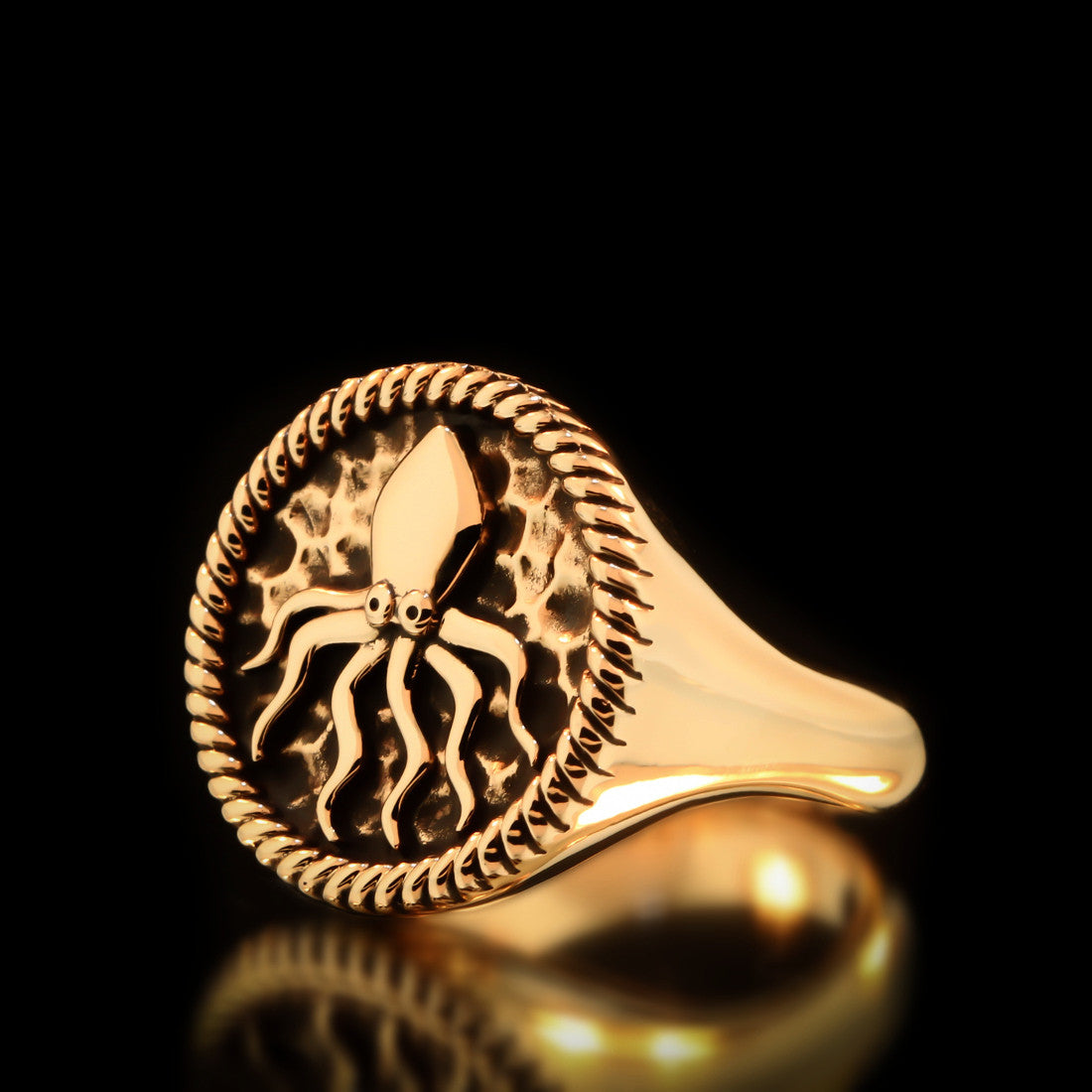 Kraken Ring - Brass - Twisted Love NYC