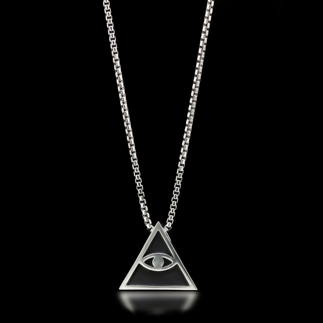 All Seeing Eye Slider Necklace - Sterling Silver - Twisted Love NYC