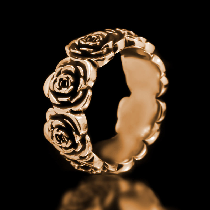 Rose Eternity Band - Brass - Twisted Love NYC