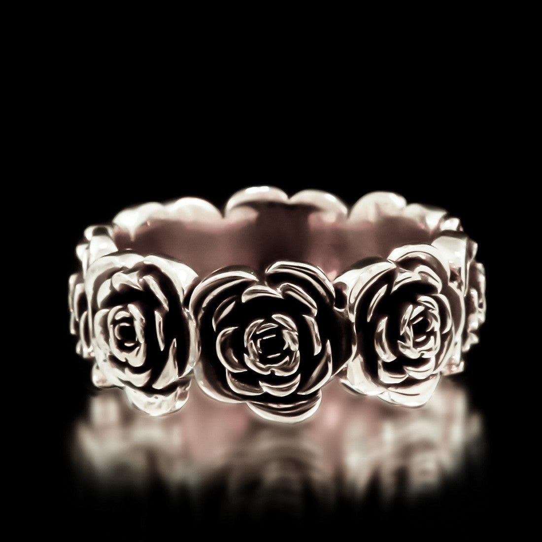 Rose Eternity Band - Sterling  Silver - Twisted Love NYC