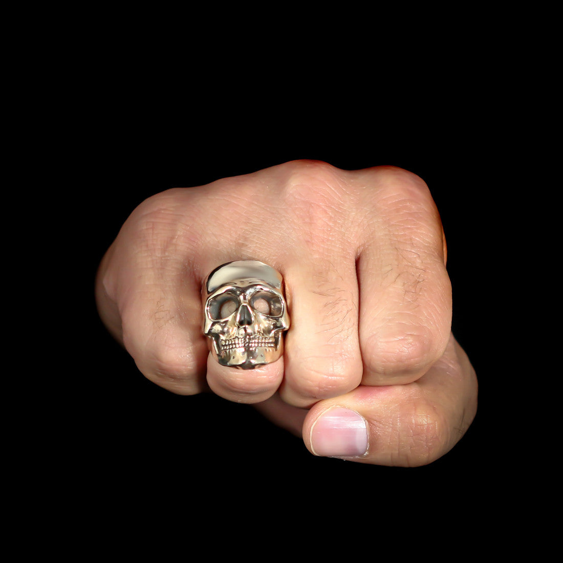 Misfit Skull Ring - Brass - Twisted Love NYC