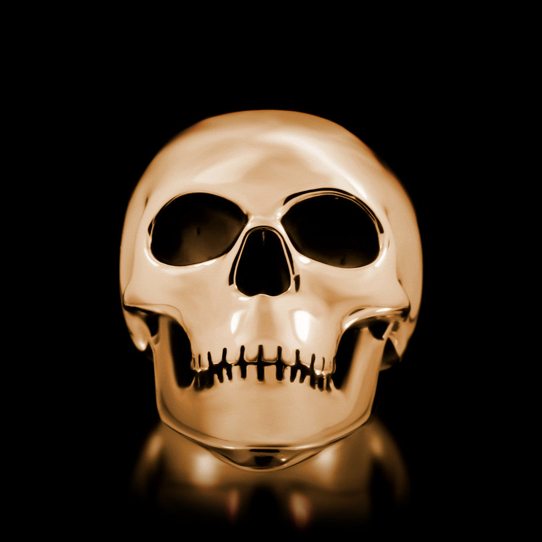 Classic Skull Ring - Brass - Twisted Love NYC