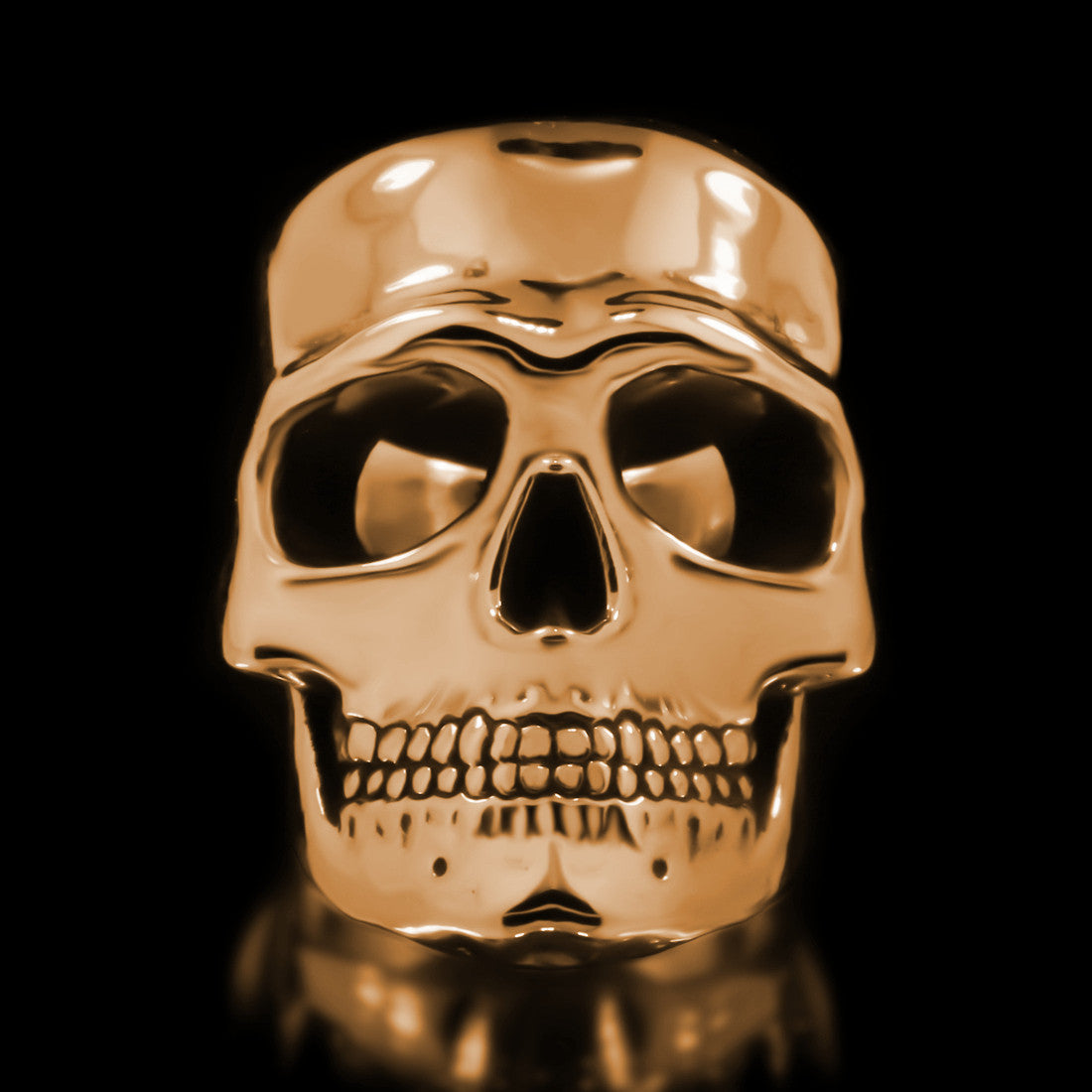 Misfit Skull Ring - Brass - Twisted Love NYC