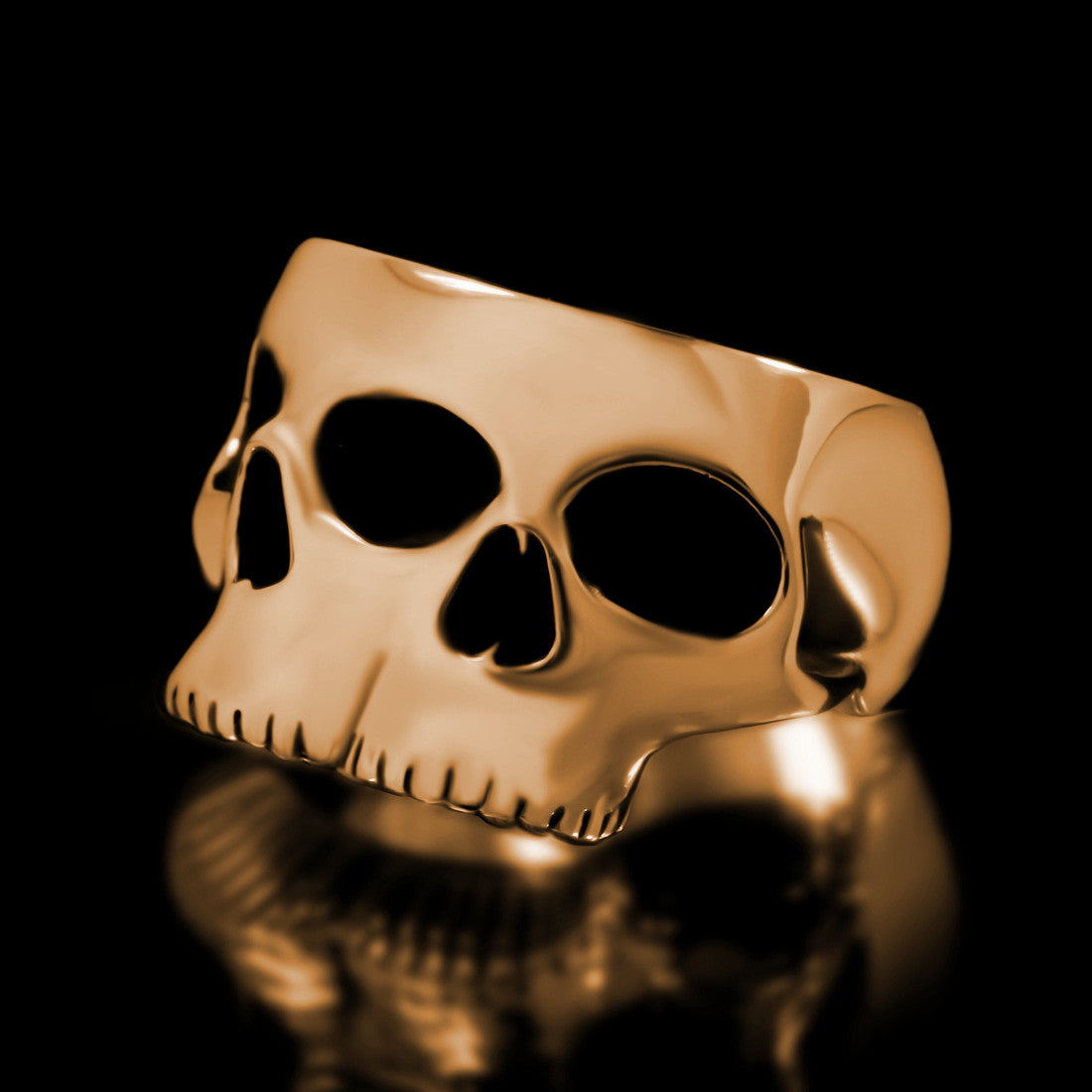 Siamese Skull Ring - Brass - Twisted Love NYC