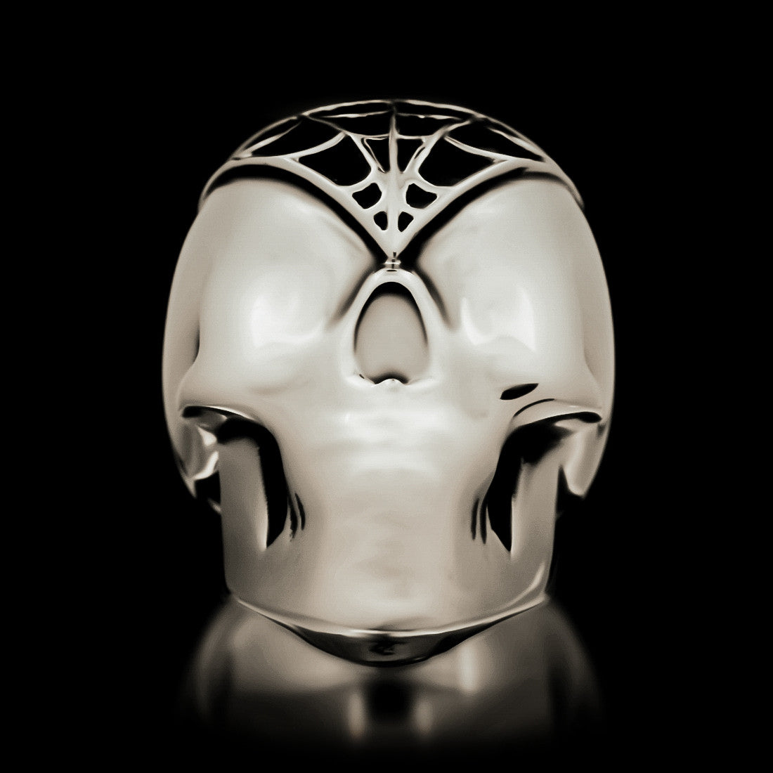 Silent Death Skull Ring - Sterling Silver - Twisted Love NYC