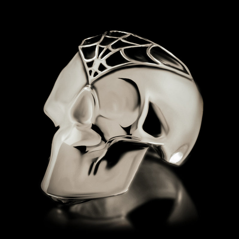 Silent Death Skull Ring - Sterling Silver - Twisted Love NYC