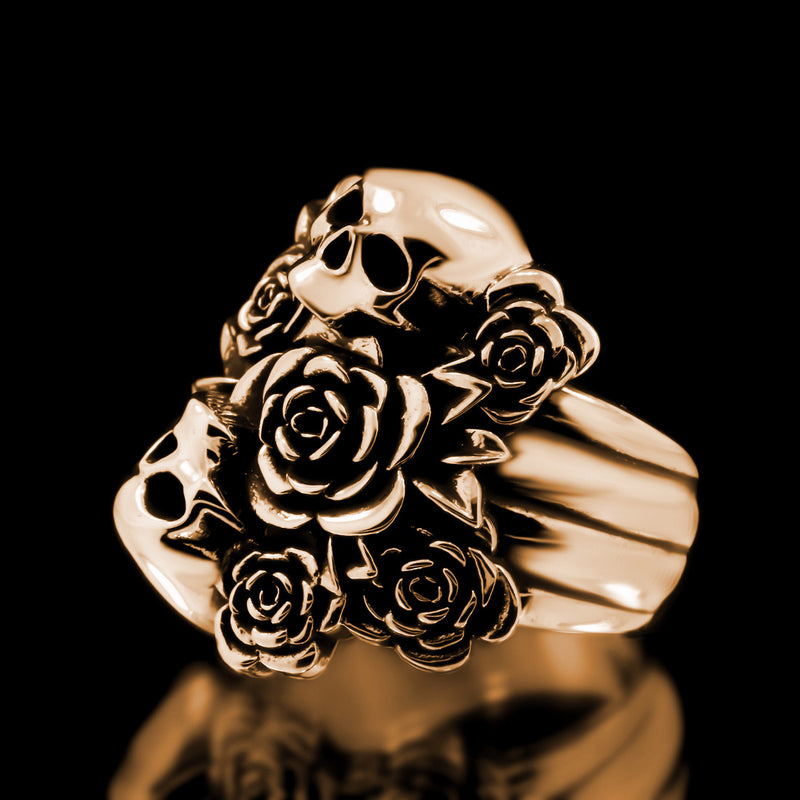 Skull Bouquet Ring - Brass - Twisted Love NYC