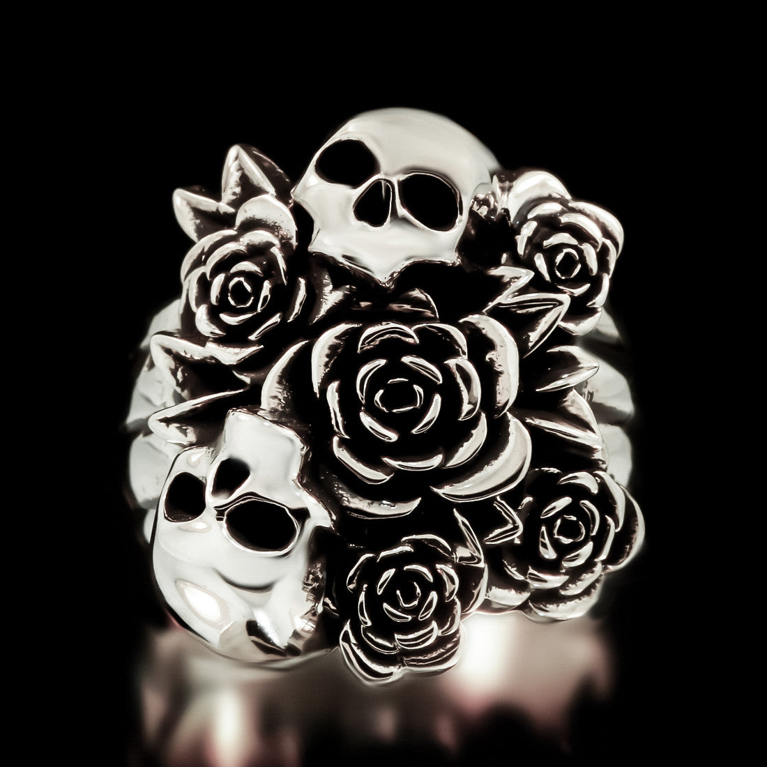 Skull Bouquet Ring - Sterling Silver - Twisted Love NYC