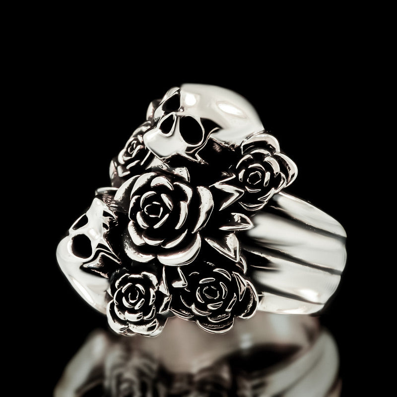 Skull Bouquet Ring - Sterling Silver - Twisted Love NYC