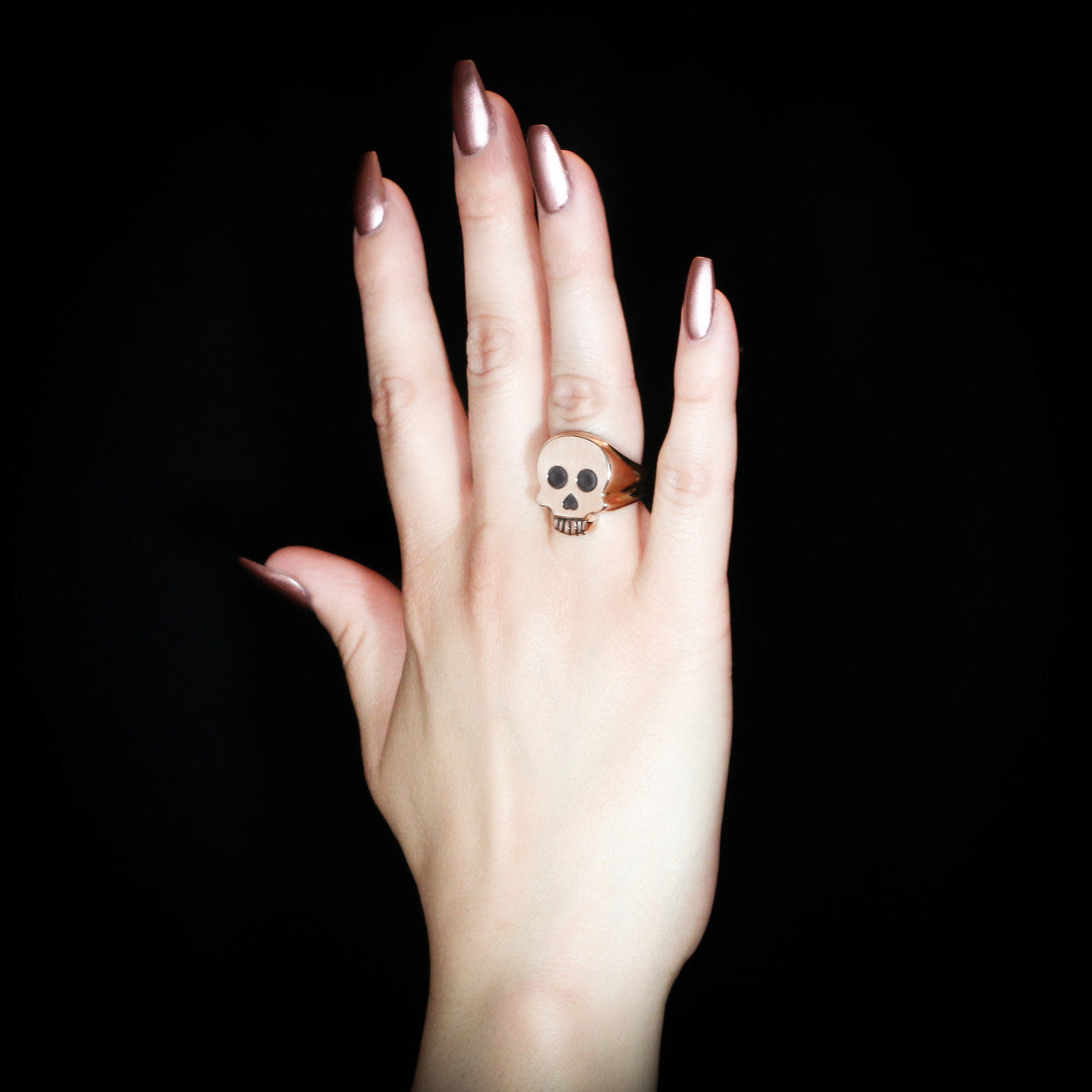 Skull Signet Ring - Brass - Twisted Love NYC