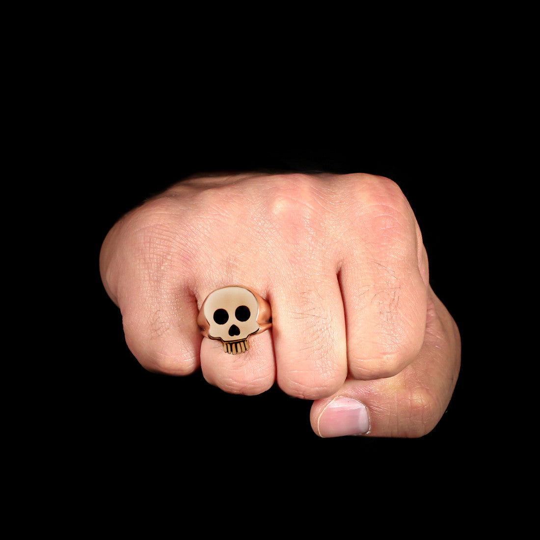 Skull Signet Ring - Brass - Twisted Love NYC