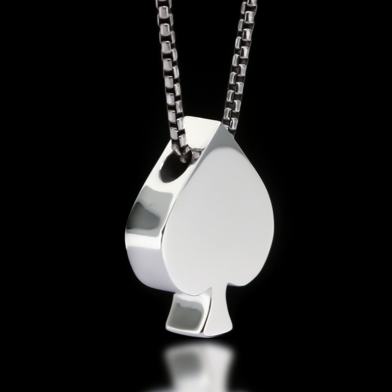 Spade Slider Necklace - Sterling Silver - Twisted Love NYC