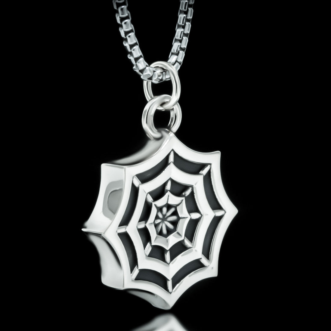 Spider Web Necklace - Sterling Silver - Twisted Love NYC