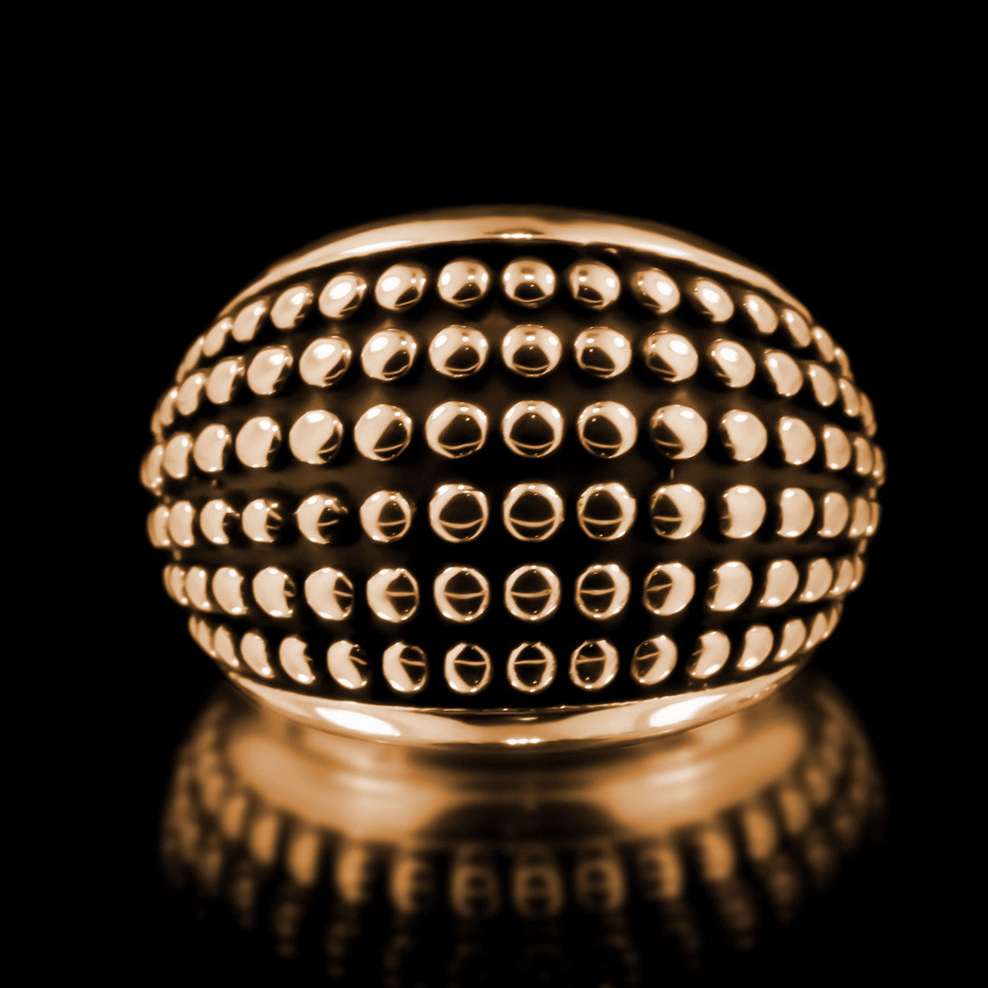 Stud Armour Ring - Brass - Twisted Love NYC