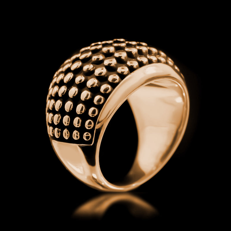 Stud Armour Ring - Brass - Twisted Love NYC