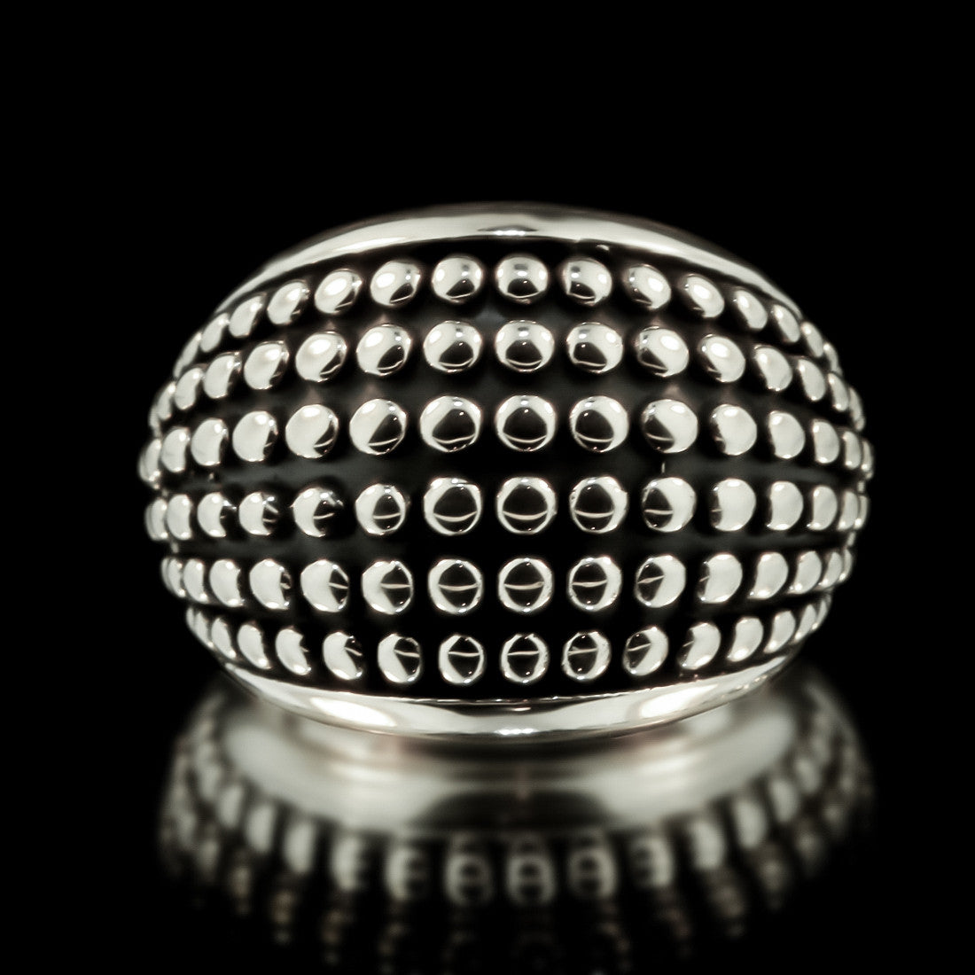 Stud Armour Ring - Sterling Silver - Twisted Love NYC